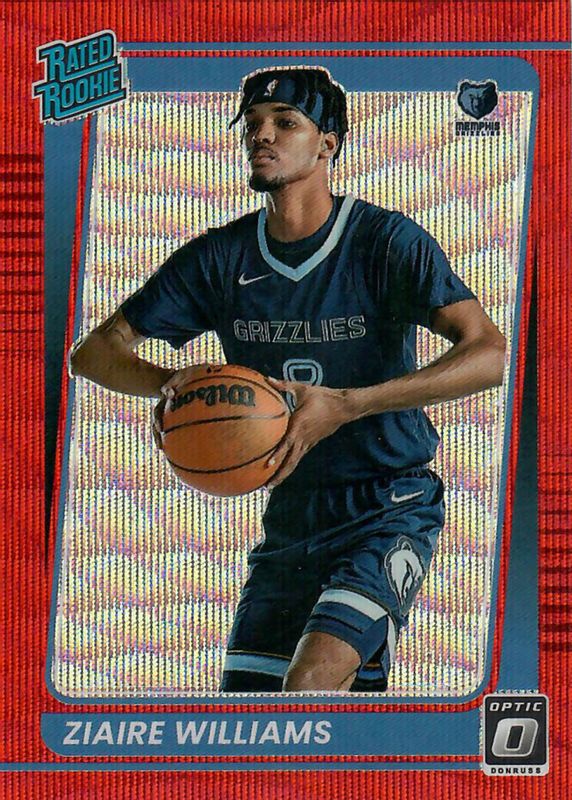 Ziaire Williams 2021 Optic #198 Red Wave Rookie PSA 10