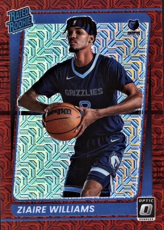 Ziaire Williams 2021 Optic #198 Choice Red /88 Rookie SGC 9.5