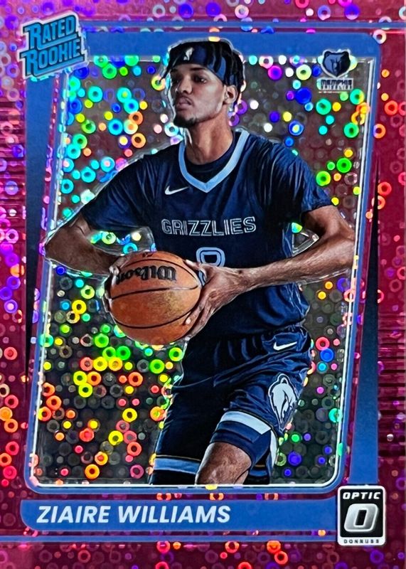 Ziaire Williams 2021 Optic #198 Fast Break Pink /20 Rookie PSA 9