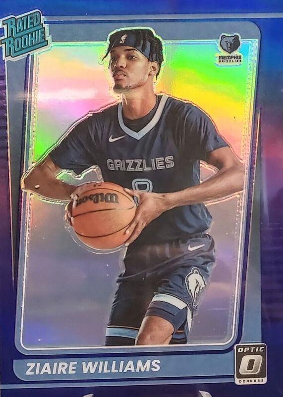 Ziaire Williams 2021 Optic #198 Purple Rookie BGS 9.5