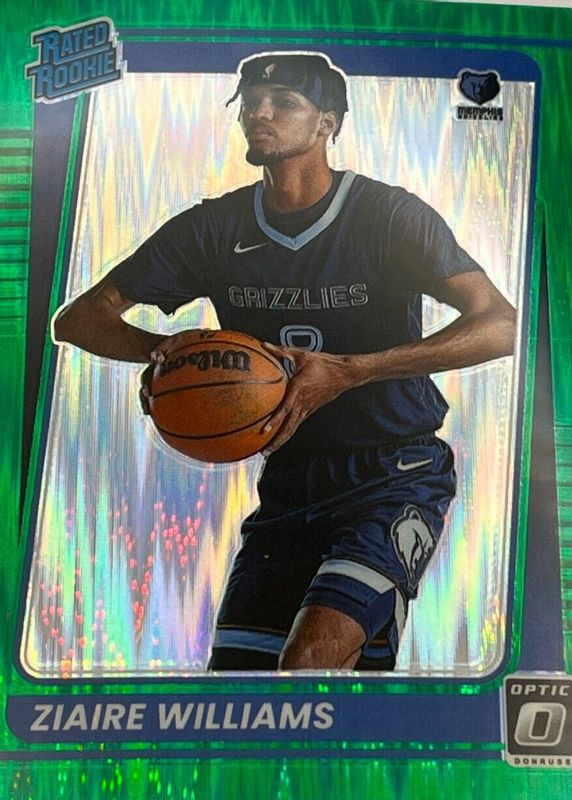 Ziaire Williams 2021 Optic #198 Green Shock Rookie SGC 9.5