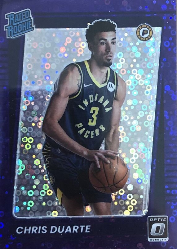 Chris Duarte 2021 Optic #173 Fast Break Purple /95 Rookie RAW