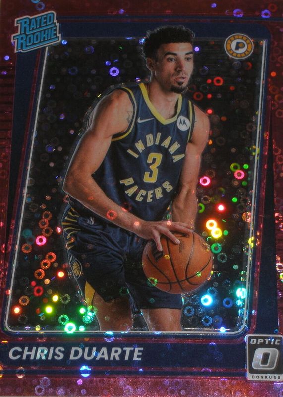 Chris Duarte 2021 Optic #173 Fast Break Pink /20 Rookie PSA 10