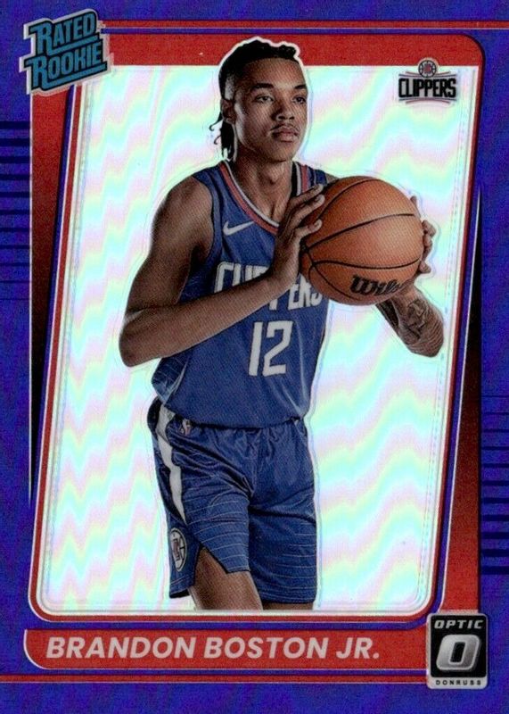 Brandon Boston Jr. 2021 Optic #189 Purple Rookie PSA 10