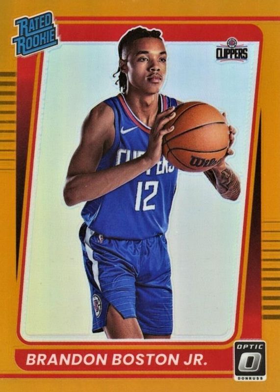 Brandon Boston Jr. 2021 Optic #189 Orange /199 Rookie RAW