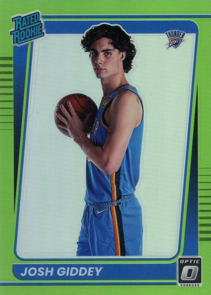 Josh Giddey 2021 Optic #152 Lime Green /149 Price Guide - Sports