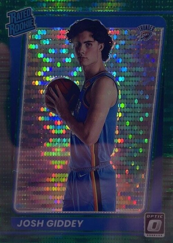 Josh Giddey 2021 Optic #152 Fanatics Green Pulsar Rookie PSA 10