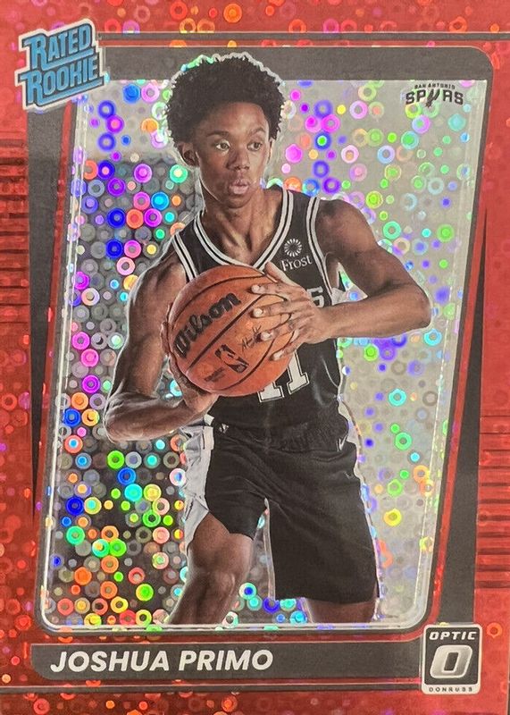 Joshua Primo 2021 Optic #162 Fast Break Red /85 Rookie RAW