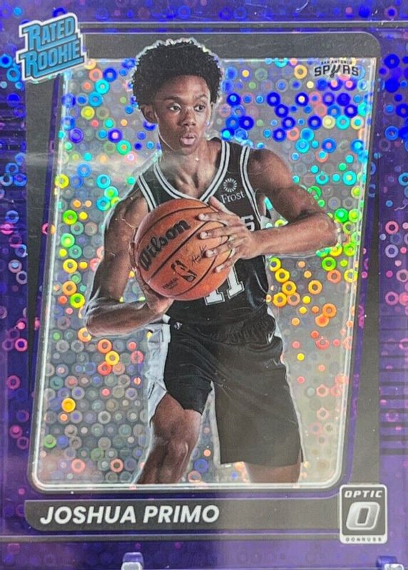 Joshua Primo 2021 Optic #162 Fast Break Purple /95 Rookie RAW