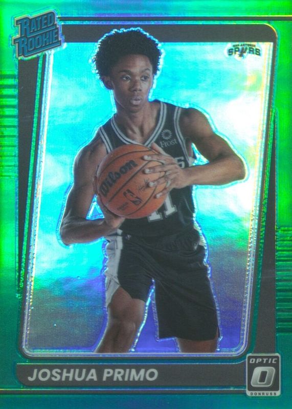 Joshua Primo 2021 Optic #162 Green /5 Rookie RAW
