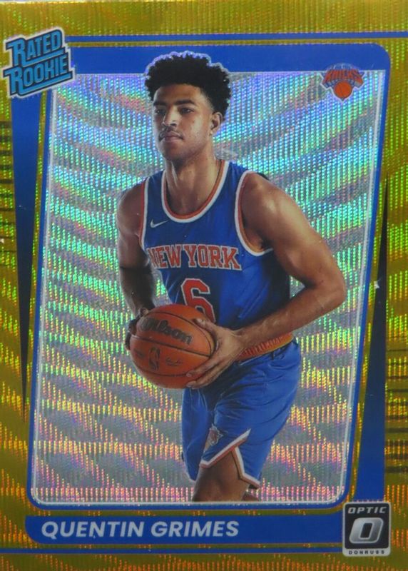 Quentin Grimes 2021 Optic #166 Gold Wave Rookie PSA 10