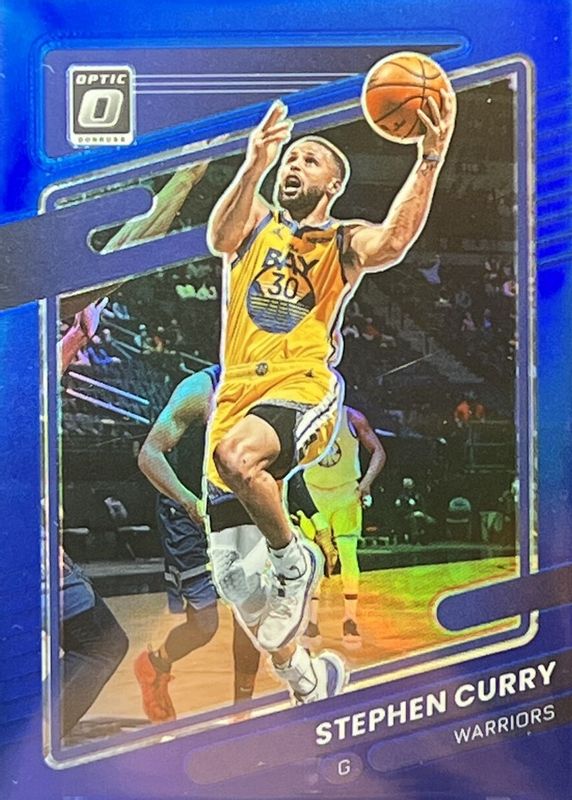 Stephen Curry 2021 Optic #128 Blue /59 PSA 9