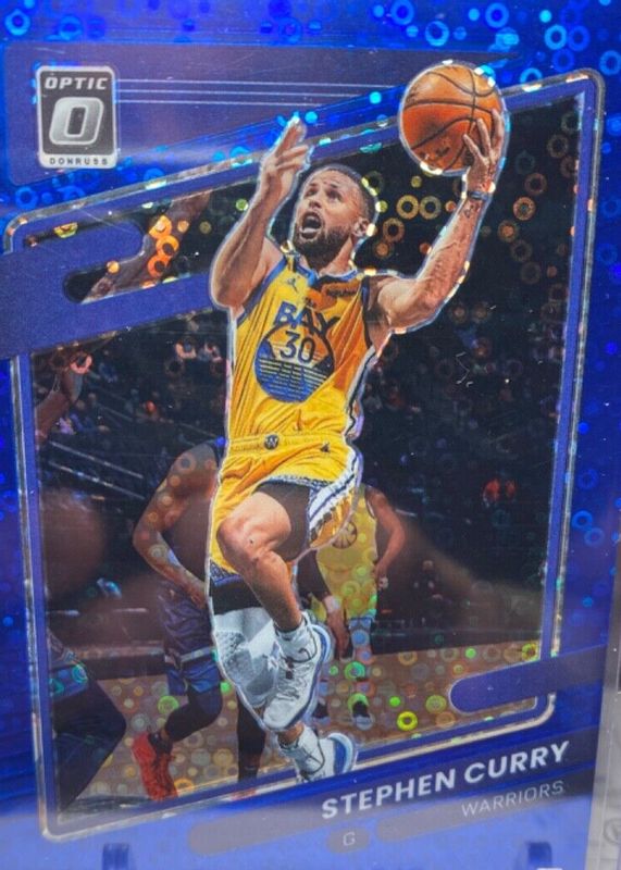 Stephen Curry 2021 Optic #128 Fast Break Blue /50 PSA 10