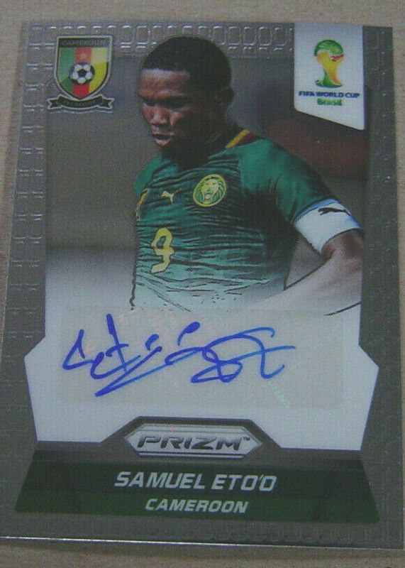 Samuel Eto'o 2014 Prizm World Cup Signatures RAW