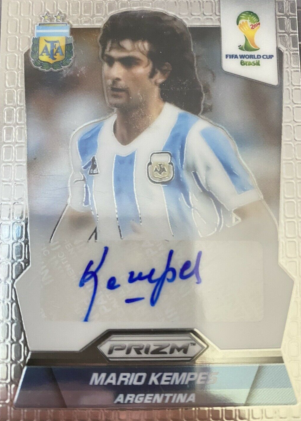 Mario Kempes 2014 Prizm World Cup Signatures Price Guide - Sports
