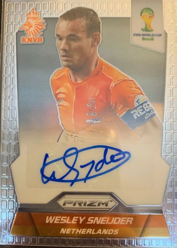 Wesley Sneijder 2014 Prizm World Cup Signatures RAW Price Guide 