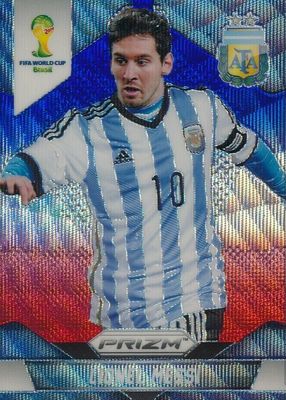 2014 Prizm World Cup #12 Blue & Red Wave