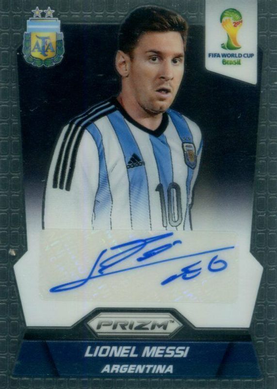 Lionel Messi 2014 Prizm World Cup Signatures PSA 10