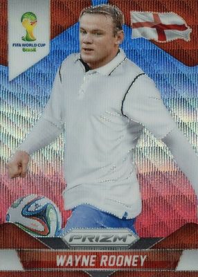 2014 Prizm World Cup #142 Blue & Red Wave