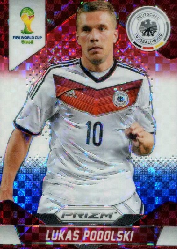 2014 Prizm World Cup #92 Red White Blue Power Plaid