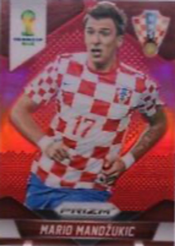 Mario Mandzukic 2014 Prizm World Cup #120 Red /149 PSA 10