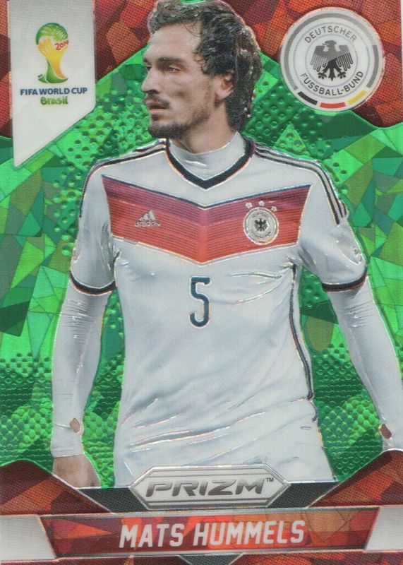 Mats Hummels 2014 Prizm World Cup #84 Green Crystal /25 RAW