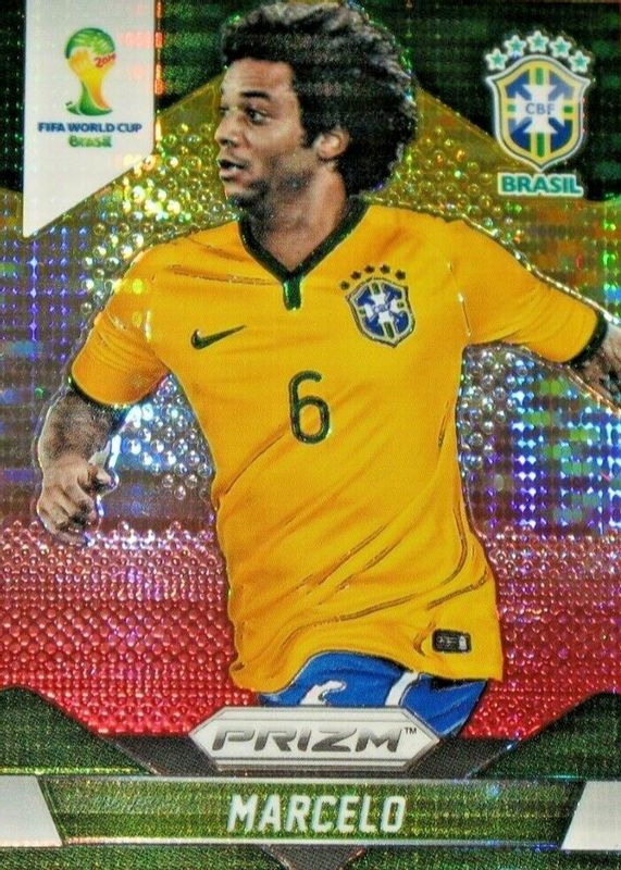 Marcelo 2014 Prizm World Cup #107 Yellow & Red Pulsar SGC 10