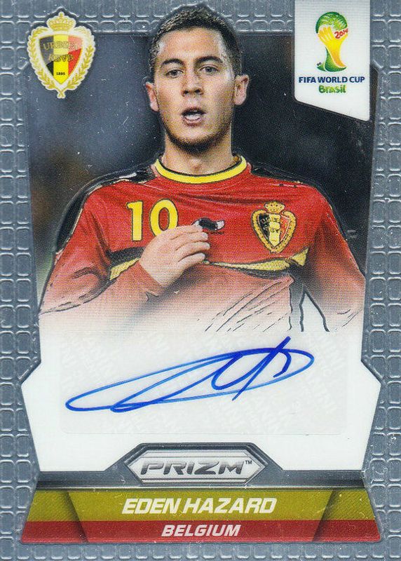 Eden Hazard 2014 Prizm World Cup Signatures RAW Price Guide 