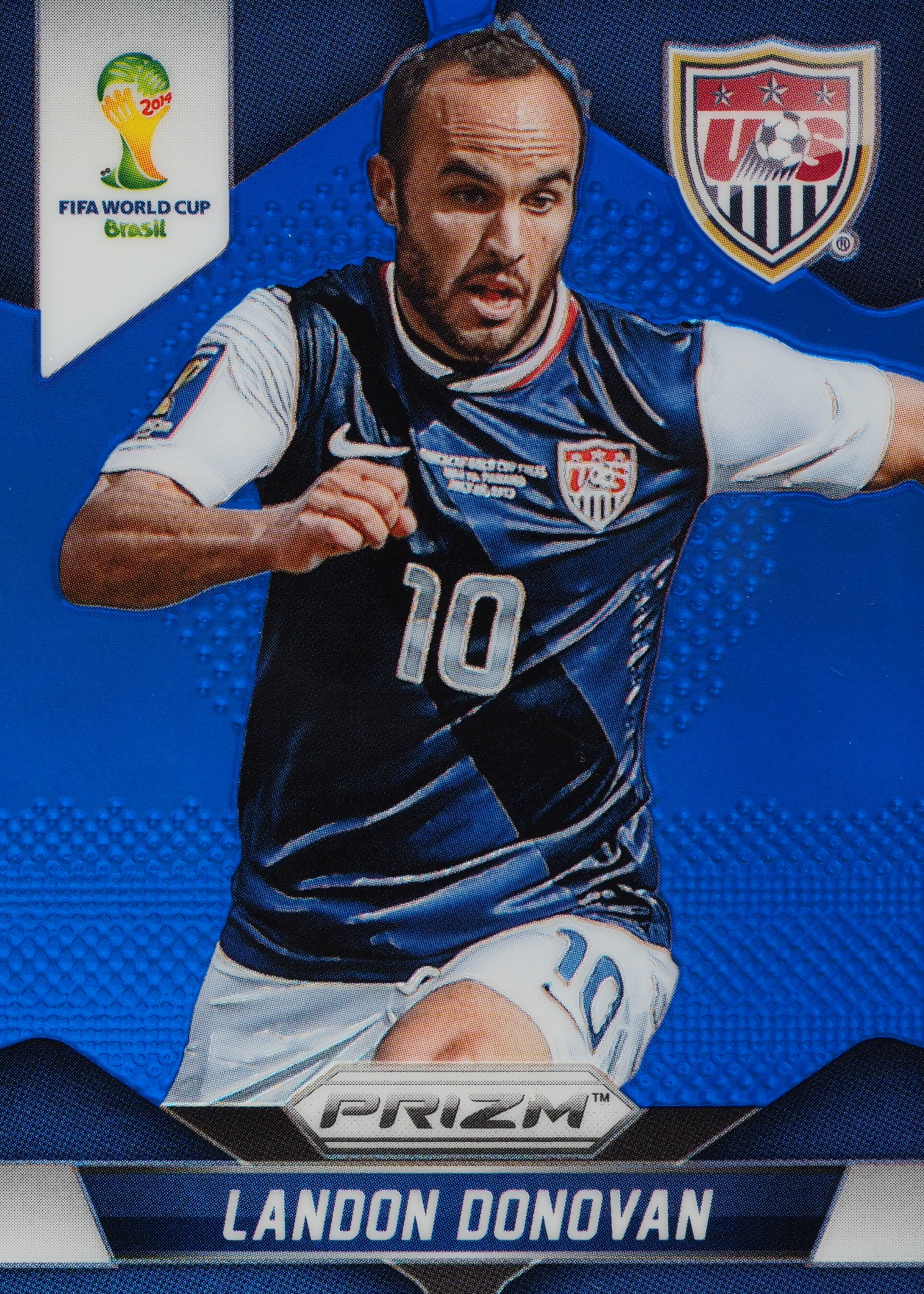 Landon Donovan 2014 Prizm World Cup #70 Blue /199 Price Guide 