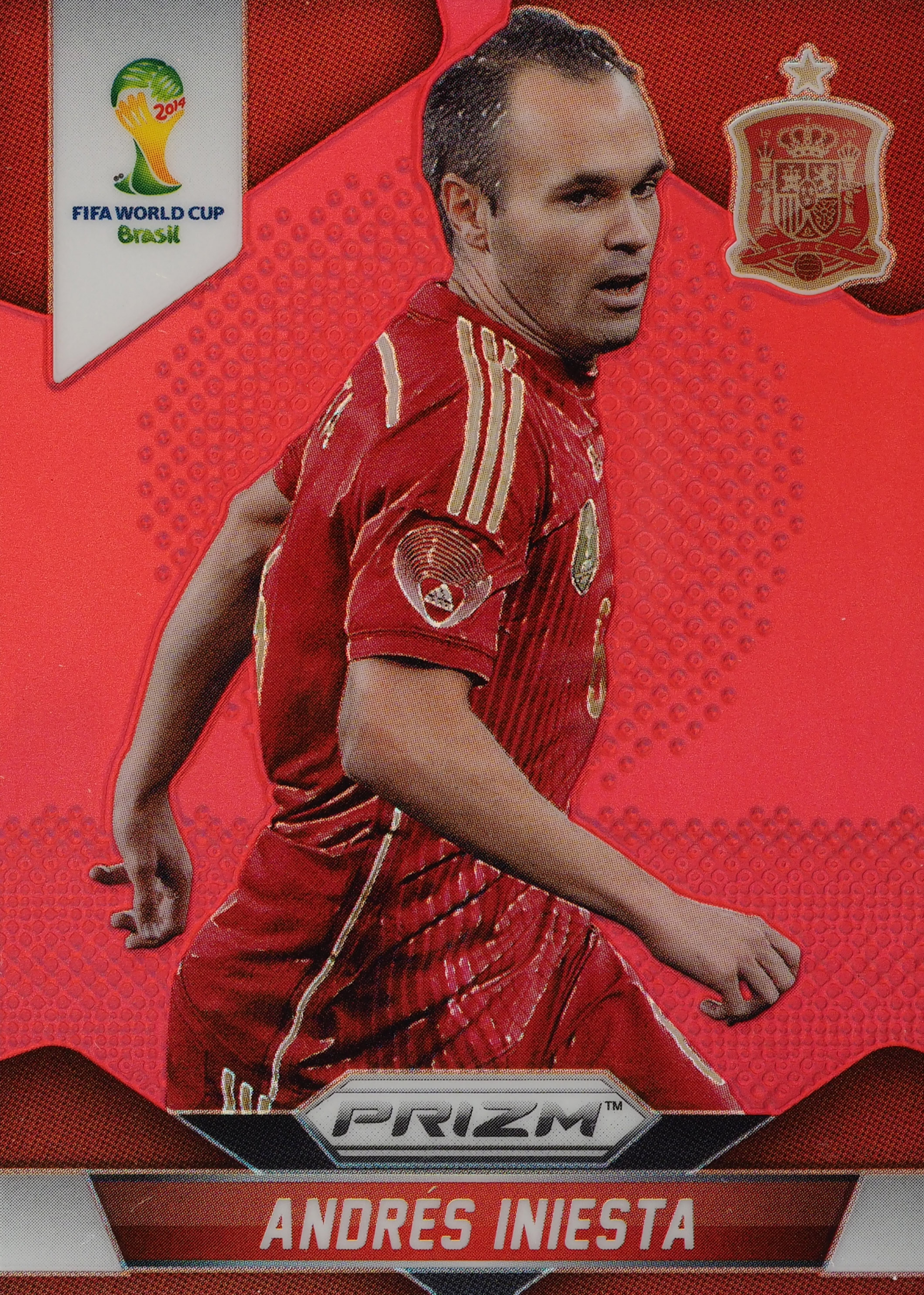 Andres Iniesta 2014 Prizm World Cup #177 Red /149 Price Guide