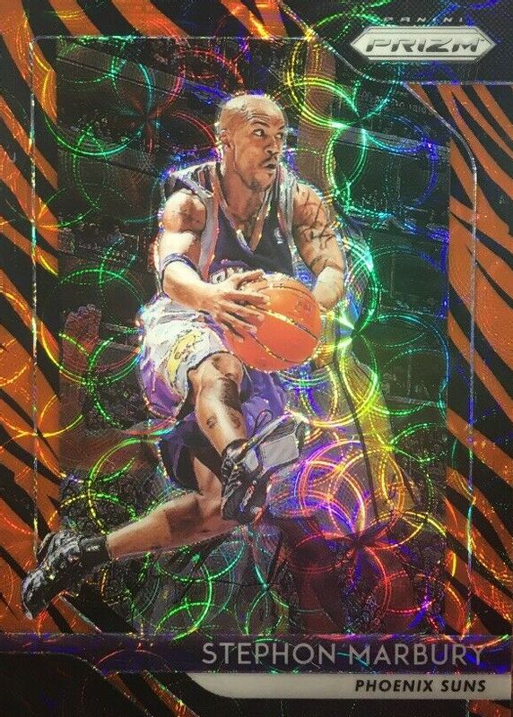 Stephon Marbury 2018 Prizm #265 Choice Tiger Stripe /(SSP) PSA 10