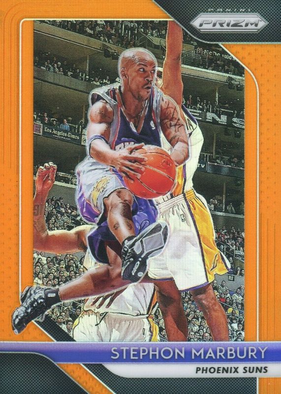 Stephon Marbury 2018 Prizm #265 Orange /49 PSA 9