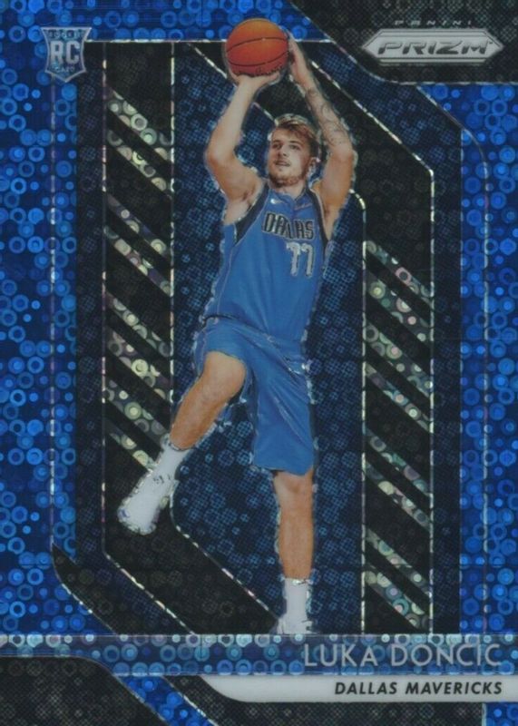 Luka Doncic 2018 Prizm #280 Fast Break Blue /175 Rookie BGS 8