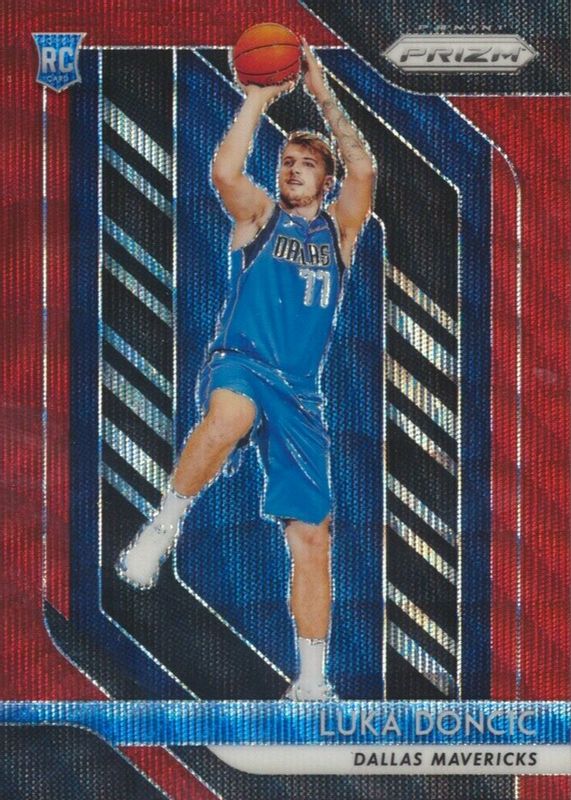 Luka Doncic 2018 Prizm #280 Ruby Wave Rookie SGC 9.5