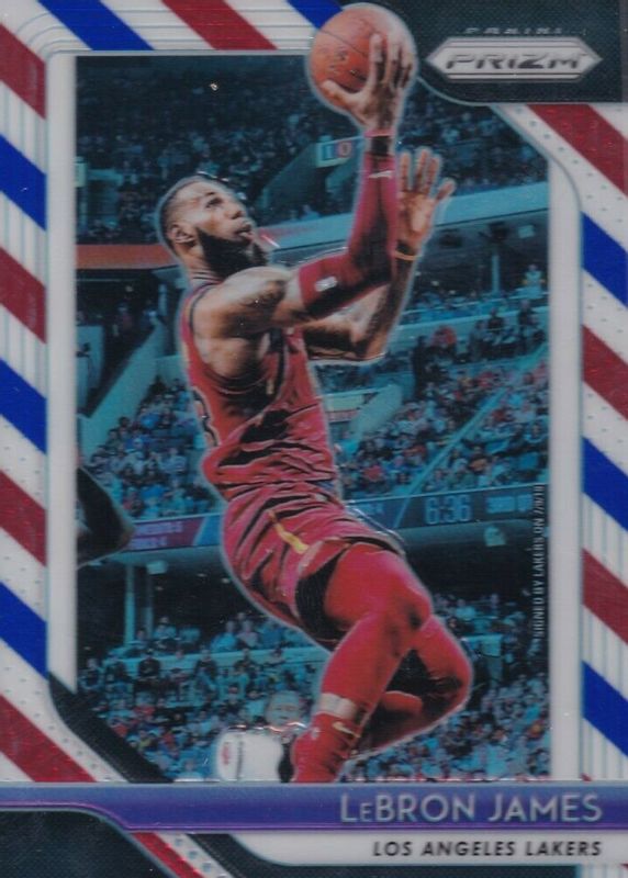 LeBron James 2018 Prizm #6 Red White Blue SGC 9