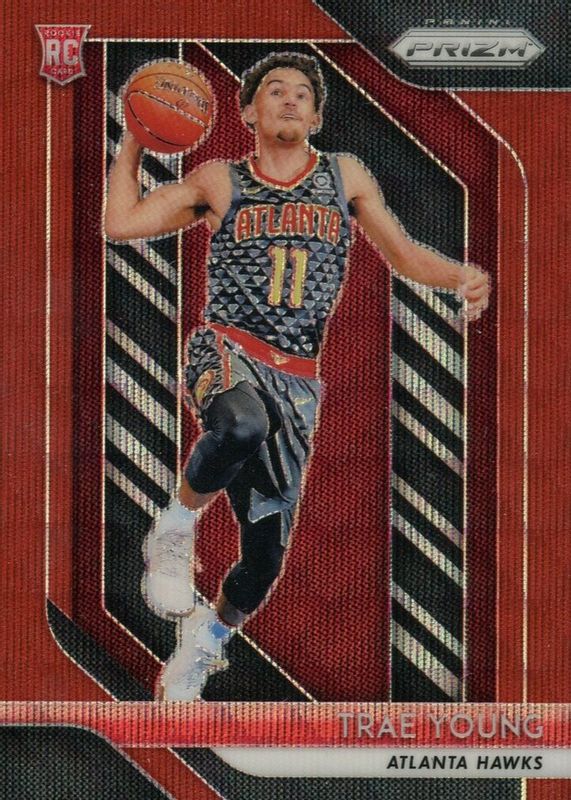 Trae Young 2018 Prizm #78 Ruby Wave Rookie BGS 10 PRISTINE