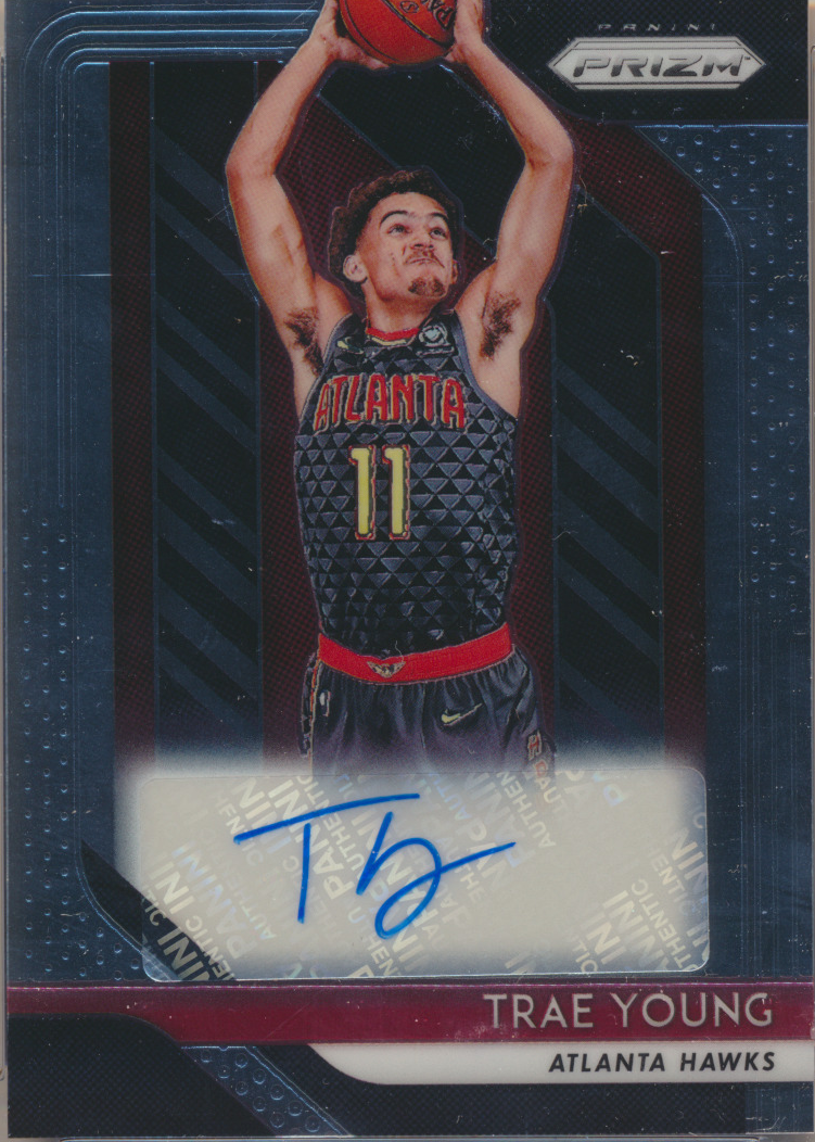 Trae Young 2018 Prizm #RS-TYG Rookie Signatures Price Guide 