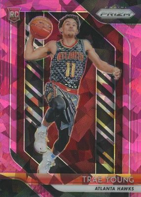 Trae Young 2020 Select #2 Concourse Red White Orange Shimmer PSA 