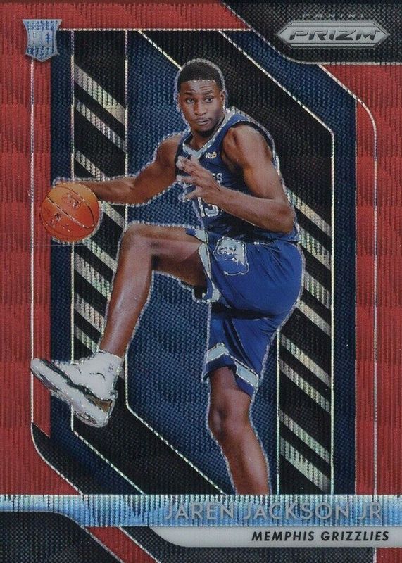 Jaren Jackson Jr. 2018 Prizm #66 Ruby Wave Rookie RAW