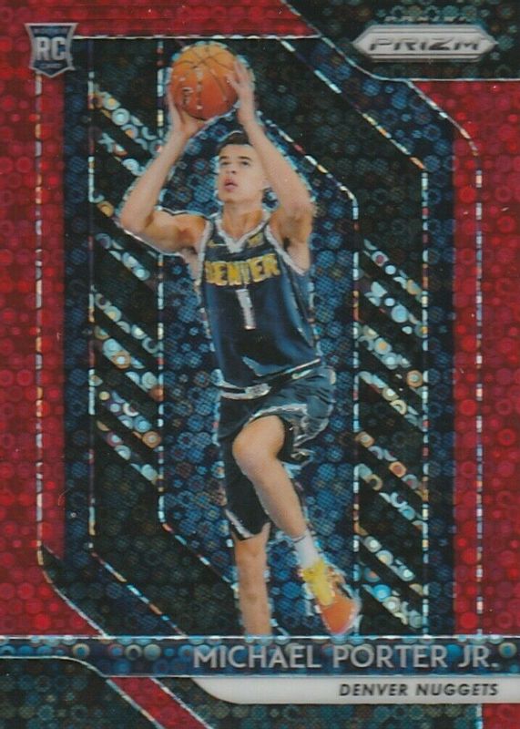 Michael Porter Jr. 2018 Prizm #32 Fast Break Red /125 Rookie BGS 10 BLACK LABEL