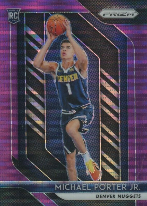 Michael Porter Jr. 2018 Prizm #32 Purple Pulsar /35 Rookie PSA 10