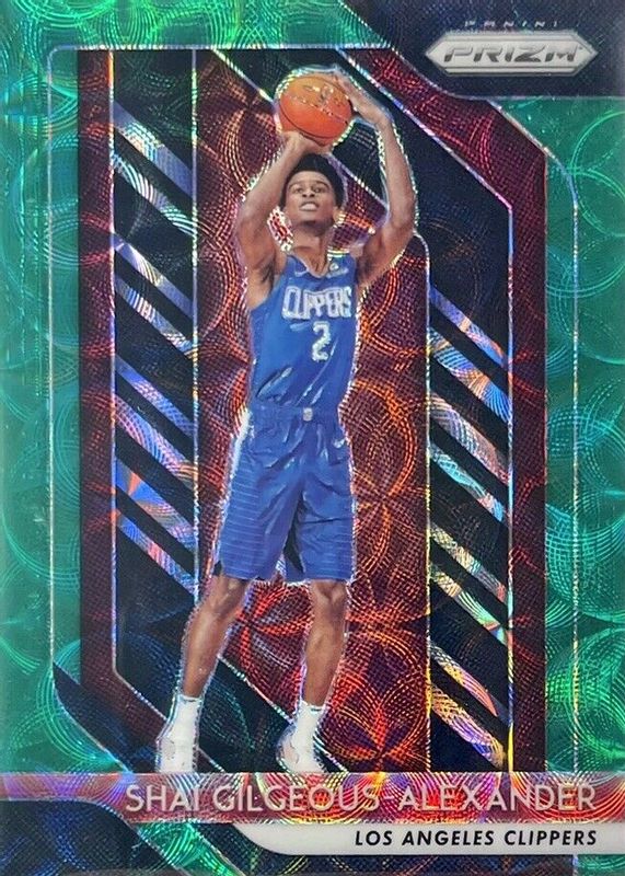 Shai Gilgeous-Alexander 2018 Prizm #184 Choice Green /8 Rookie SGC 10 PRISTINE