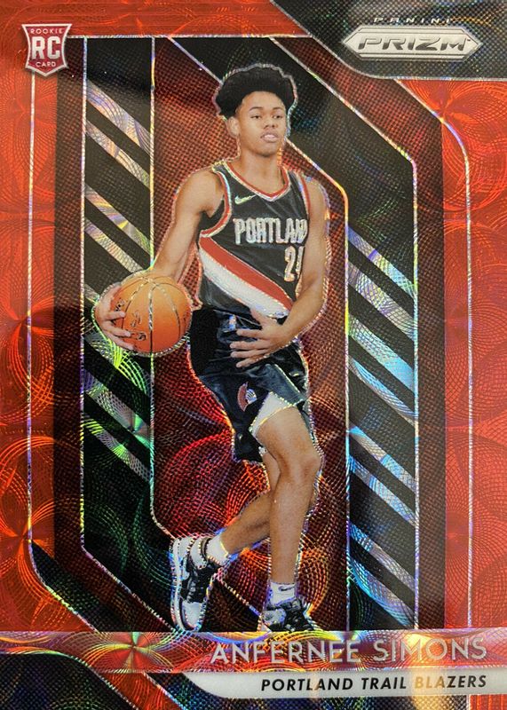 Anfernee Simons 2018 Prizm #61 Choice Red /88 Rookie RAW