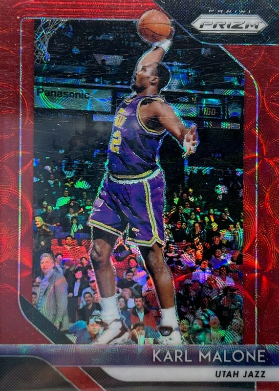 Karl Malone 2018 Prizm #75 Choice Red /88 PSA 10