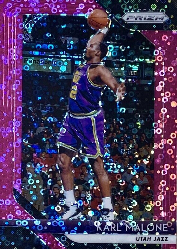 Karl Malone 2018 Prizm #75 Fast Break Pink /50 SGC 10