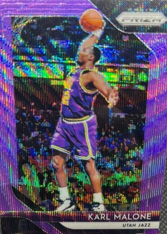 Karl Malone 2018 Prizm #75 Purple /75 PSA 10