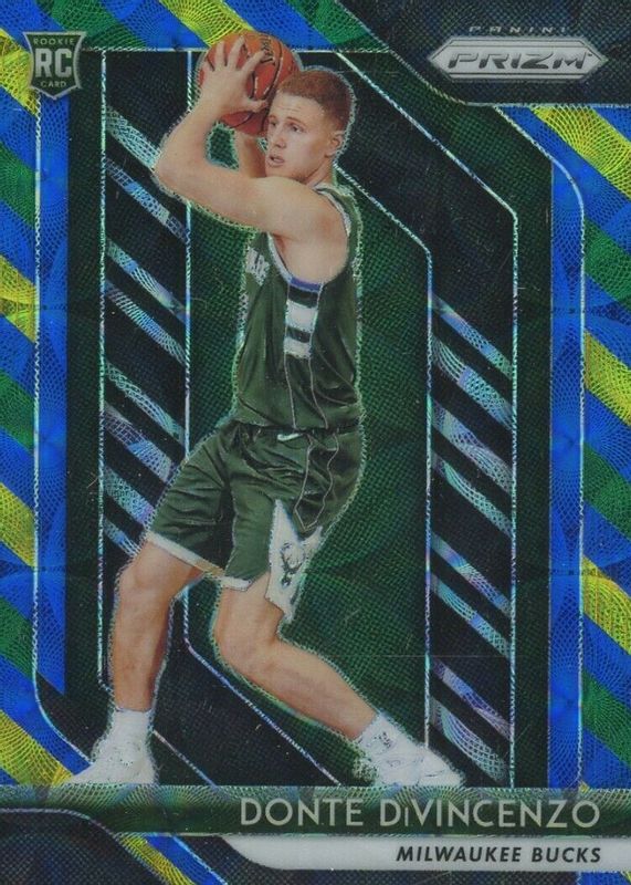 Donte DiVincenzo 2018 Prizm #246 Choice Blue Yellow Green Rookie PSA 10