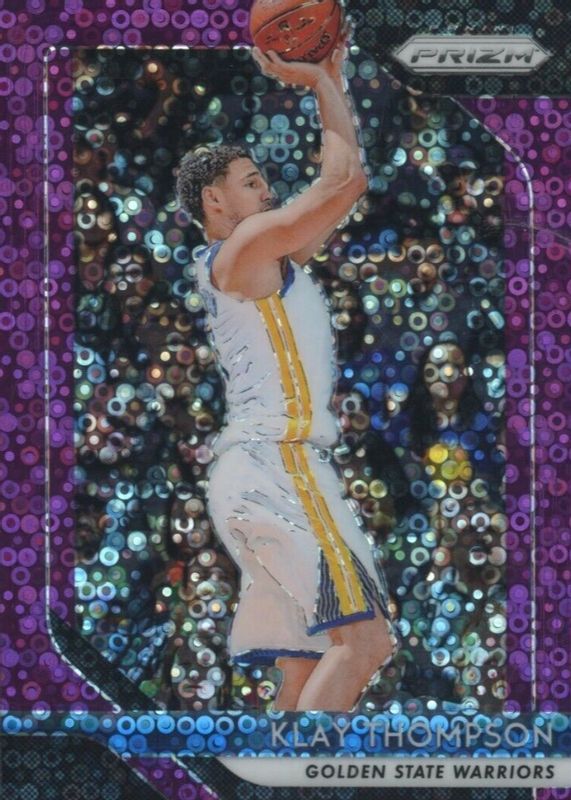 Klay Thompson 2018 Prizm #242 Fast Break Purple /75 PSA 10