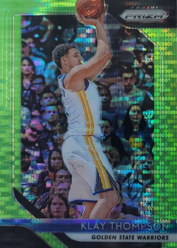 Klay Thompson 2018 Prizm #242 Green Pulsar /25 PSA 10