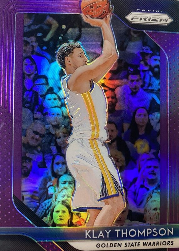 Klay Thompson 2018 Prizm #242 Purple /75 PSA 10